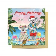 Christmas Mini Greeting Card | Sunshine Lovers Paddle Board